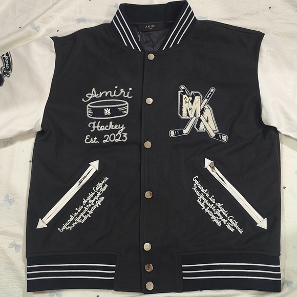 AMIRI Other - AMIRI Vintage Patchwork Baseball Jacket